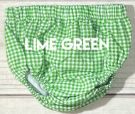 LIME GREEN Fully Lined Diaper Cover
