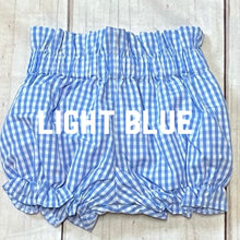 Load image into Gallery viewer, Light Blue Gingham Bloomer
