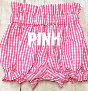 Pink Gingham Bloomer