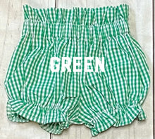 Load image into Gallery viewer, Green Gingham Bloomer
