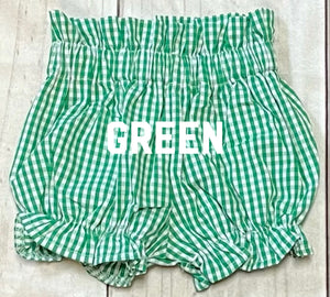 Green Gingham Bloomer