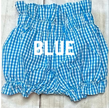 Load image into Gallery viewer, Blue Gingham Bloomer
