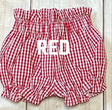 Load image into Gallery viewer, Red Gingham Bloomer
